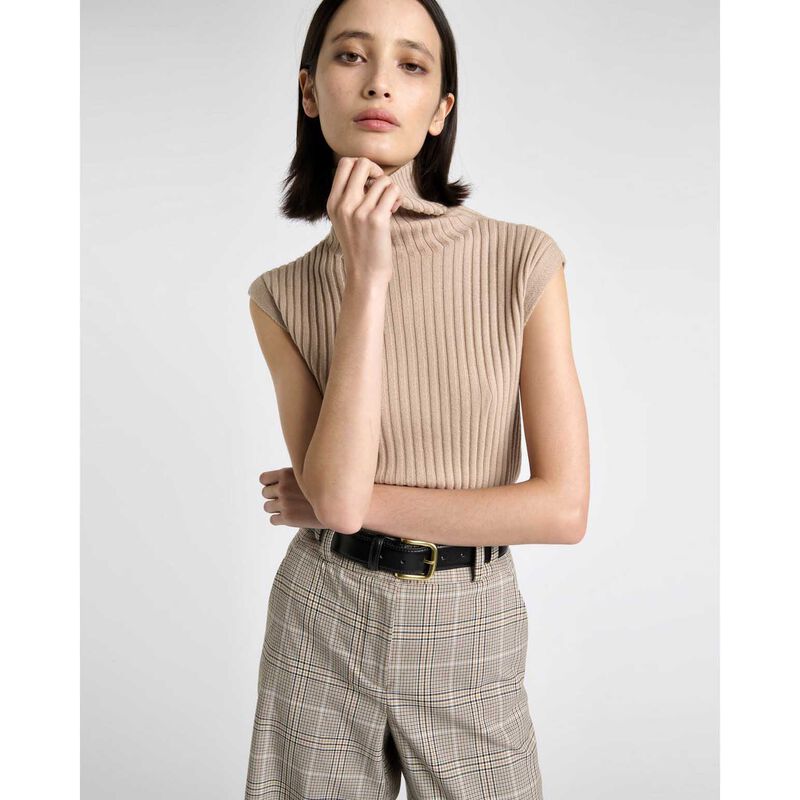 Cue Merino Roll Neck Tank image number 2